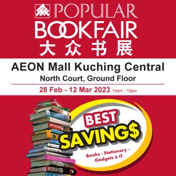 Popular-Book-Fair-at-AEON-Mall-Kuching-Central-350x350 - Books & Magazines Events & Fairs Sarawak Stationery 