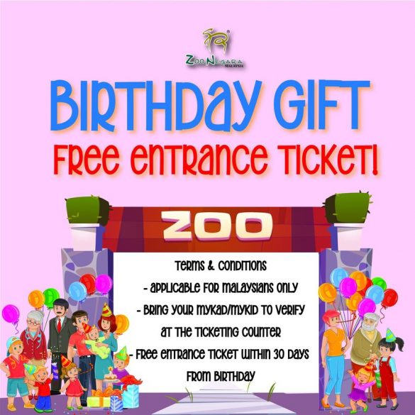 3 Mar 2023 Onward Zoo Negara Birthday Gift Promo