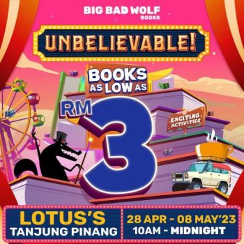 Big-Bad-Wolf-Books-Sale-at-Lotuss-Tanjung-Pinang-350x350 - Books & Magazines Malaysia Sales Penang Stationery 