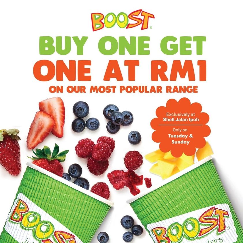 18 Apr1 May 2023 Boost Juice Bars 1 for 1 Deal