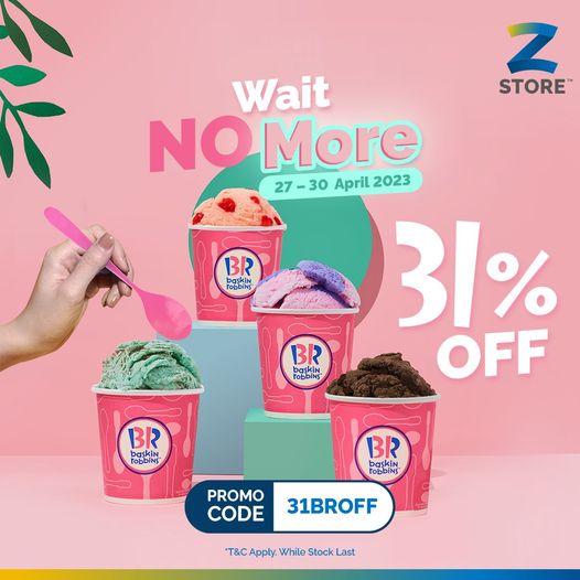 27-30 Apr 2023: ZCITY Baskin Robbins e-Voucher Promo - EverydayOnSales.com