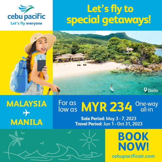 3-7 May 2023: Cebu Pacific Air Special Getaway Deal - EverydayOnSales.com