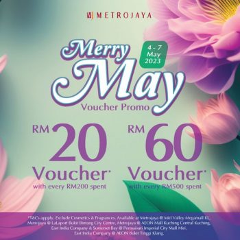 Metrojaya-Merry-May-Voucher-Promo-350x350 - Johor Kedah Kelantan Kuala Lumpur Melaka Negeri Sembilan Pahang Penang Perak Perlis Promotions & Freebies Putrajaya Sabah Sarawak Selangor Supermarket & Hypermarket Terengganu 
