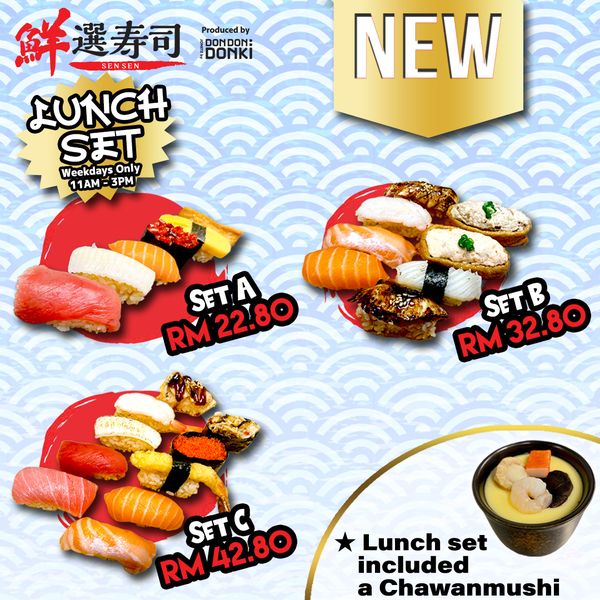 16 May 2023 Onward: Sen Sen Sushi Lunch Set Deal - EverydayOnSales.com