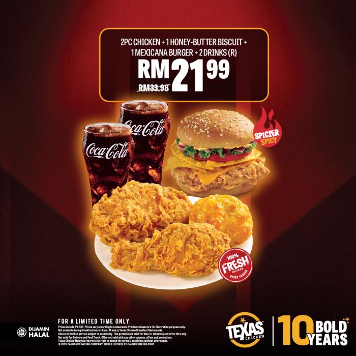 11 Apr 2023 Onward Texas Chicken All Day Value Meals Promotion