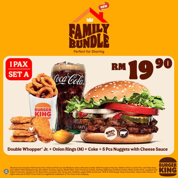 29 Jun 2023 Onward Burger King Family Bundle Deal