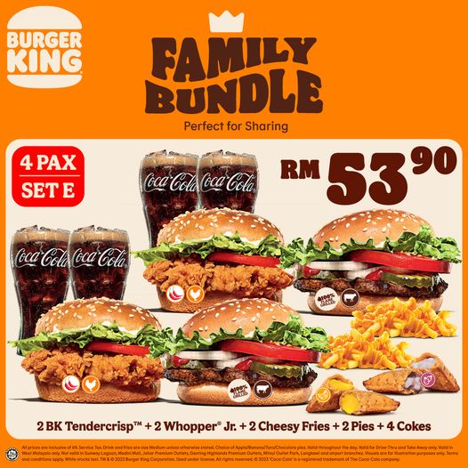 7 Jun 2023 Onward Burger King Family Bundle Deal