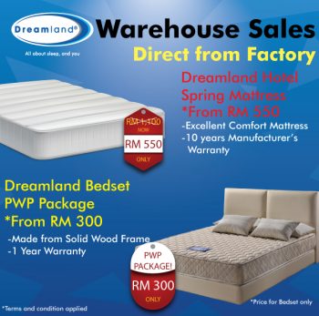 Dreamland-Warehouse-Sale-2-350x347 - Beddings Home & Garden & Tools Mattress Selangor Warehouse Sale & Clearance in Malaysia 