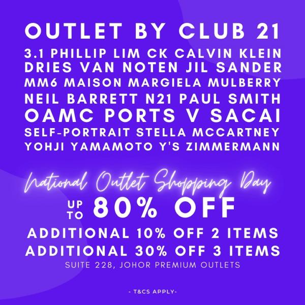 Outlet sale outlet schedule