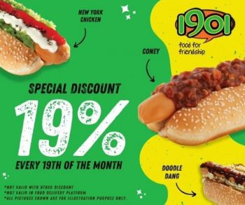 1901-Hotdogs-Special-Discount-Promo-350x293 - Beverages Food , Restaurant & Pub Johor Kedah Kelantan Kuala Lumpur Melaka Negeri Sembilan Pahang Penang Perak Perlis Promotions & Freebies Putrajaya Sabah Sarawak Selangor Terengganu 