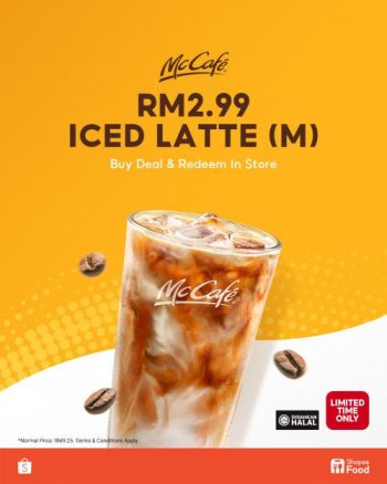 ShopeeFood-McDonalds-McCafe-RM2.99-Iced-Latte-Promotion-350x438 - Beverages Food , Restaurant & Pub Johor Kedah Kelantan Kuala Lumpur Melaka Negeri Sembilan Pahang Penang Perak Perlis Promotions & Freebies Putrajaya Sabah Sarawak Selangor Terengganu 