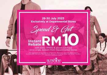 Sunshine-Departmental-Store-Spend-Get-RM10-Instant-Rebate-Promotion-350x247 - Penang Promotions & Freebies Supermarket & Hypermarket 