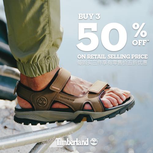 18 Jul 2023 Onward Timberland Special Sale At Johor Premium Outlets