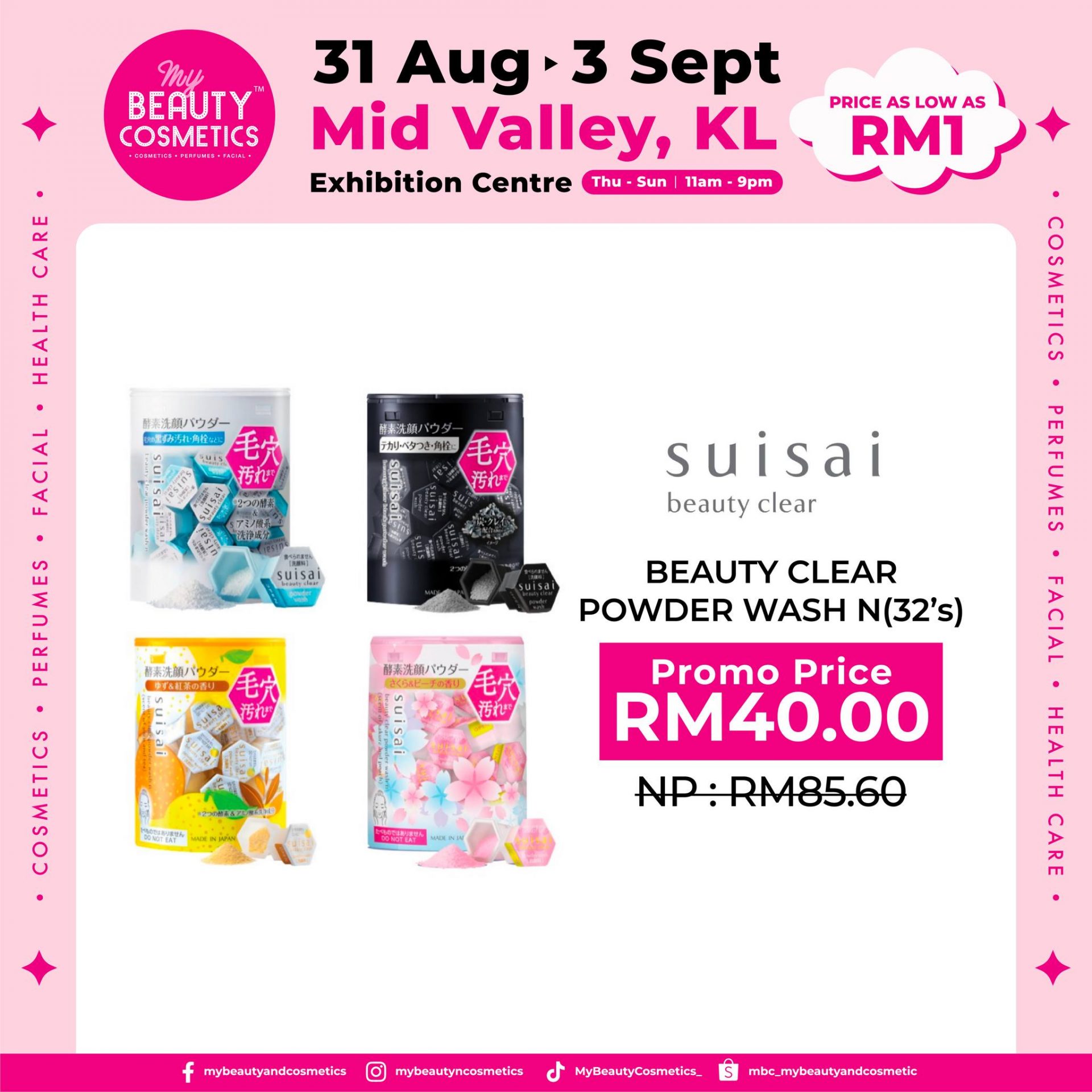 31 Aug-3 Sep 2023: My Beauty & Cosmetics Expo At MVEC - EverydayOnSales.com