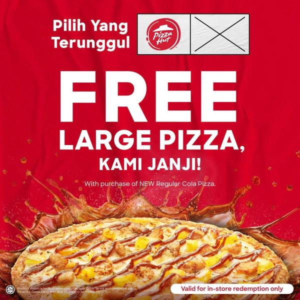 Pizza Hut PRU DUN Free Large Pizza Promotion 