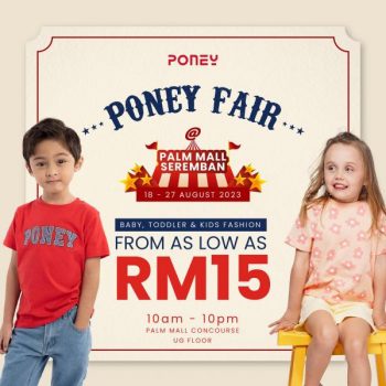 Poney-Fair-Sale-at-Palm-Mall-Seremban-350x350 - Baby & Kids & Parenting Children Fashion Malaysia Sales Negeri Sembilan 