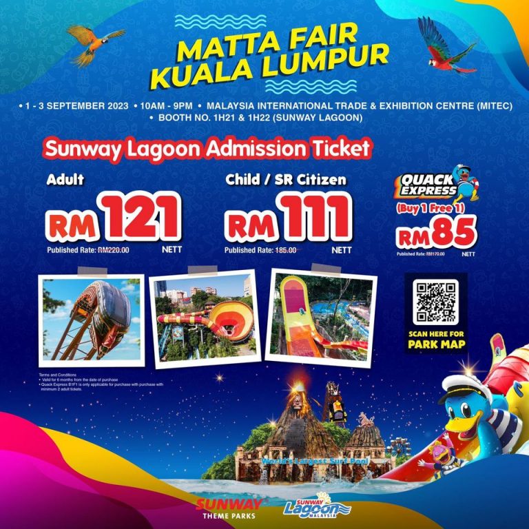 1-3 Sep 2023: Sunway Lagoon Matta Fair - EverydayOnSales.com