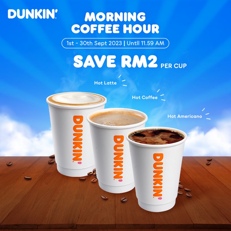 1-30 Sep 2023: Dunkin’ Morning Coffee Hour - EverydayOnSales.com