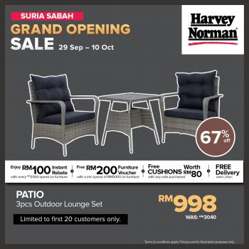 Harvey-Norman-Grand-Opening-Sale-at-Suria-Sabah-7-350x350 - Electronics & Computers Furniture Home & Garden & Tools Home Appliances Home Decor IT Gadgets Accessories Kitchen Appliances Malaysia Sales Sabah 