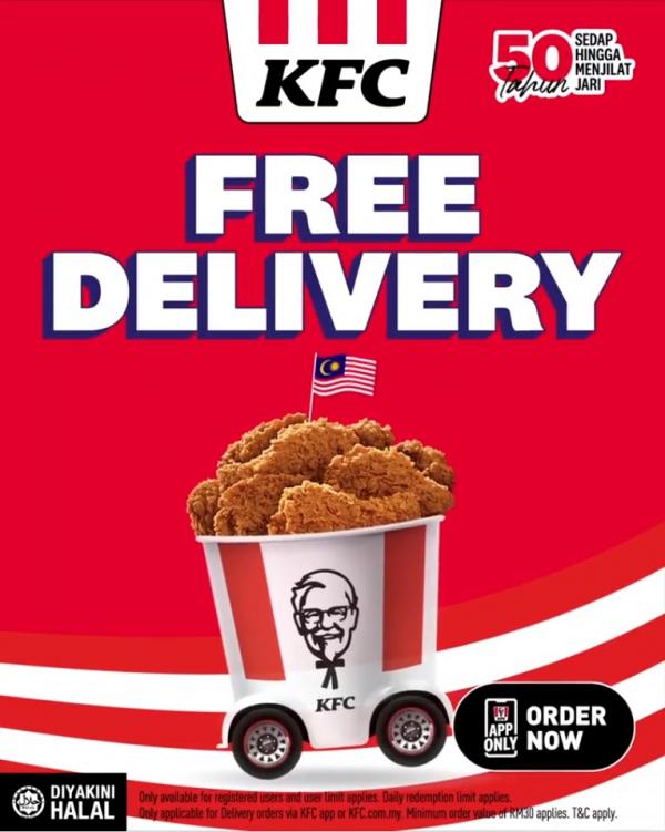 12 Sep 2023 Onward: KFC Free Delivery Promotion - EverydayOnSales.com