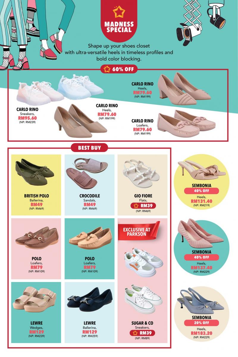 31 Aug-17 Sep 2023: Parkson Bags, Shoes & Accessories Madness Sale  Catalogue 