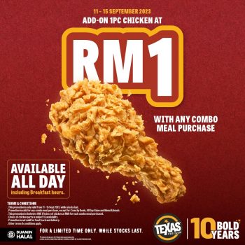 Texas-Chicken-Special-Deal-350x350 - Beverages Food , Restaurant & Pub Johor Kedah Kelantan Kuala Lumpur Melaka Negeri Sembilan Pahang Penang Perak Perlis Promotions & Freebies Putrajaya Sabah Sarawak Selangor Terengganu 