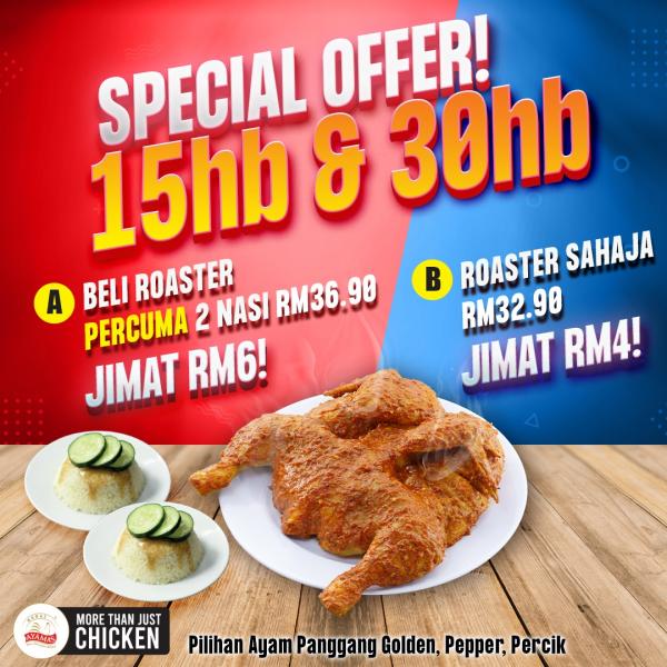 30 Oct 2023 Onward: Kedai Ayamas 15th & 30th Day Promotion ...