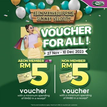 AEON-MaxValu-Prime-Free-Voucher-Promotion-at-Sunway-Velocity-350x350 - Kuala Lumpur Selangor Supermarket & Hypermarket 