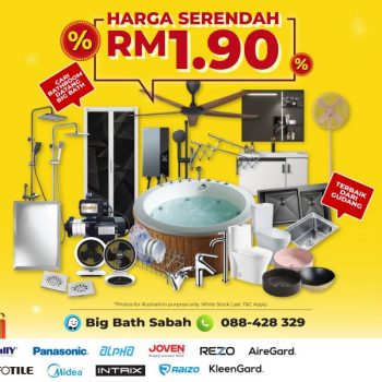 Big-Bath-Sabah-Warehouse-Sale-1-350x350 - Building Materials Home & Garden & Tools Lightings Sabah Sanitary & Bathroom Warehouse Sale & Clearance in Malaysia 