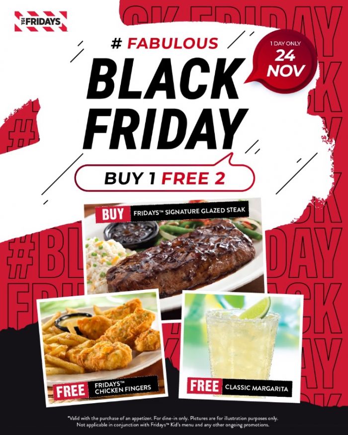 24 Nov 2023 TGI Fridays Black Friday Sale 2023