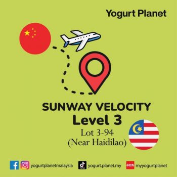 Yogurt-Planet-Soft-Opening-Promotion-at-Sunway-Velocity-Mall-2-350x350 - Beverages Food , Restaurant & Pub Ice Cream Kuala Lumpur Promotions & Freebies Selangor 