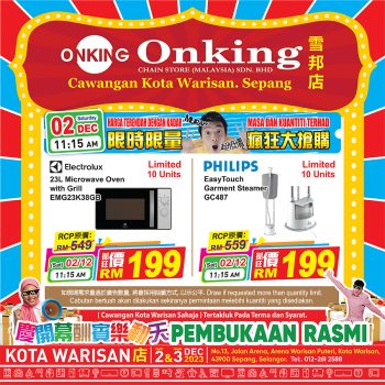 Onking-Grand-Opening-at-Kota-Warisan-10-350x350 - Electronics & Computers Home Appliances IT Gadgets Accessories Promotions & Freebies Selangor 