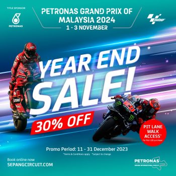 11-31 Dec 2023: Petronas Grand Prix Of Malaysia 2024 Tickets Promo ...