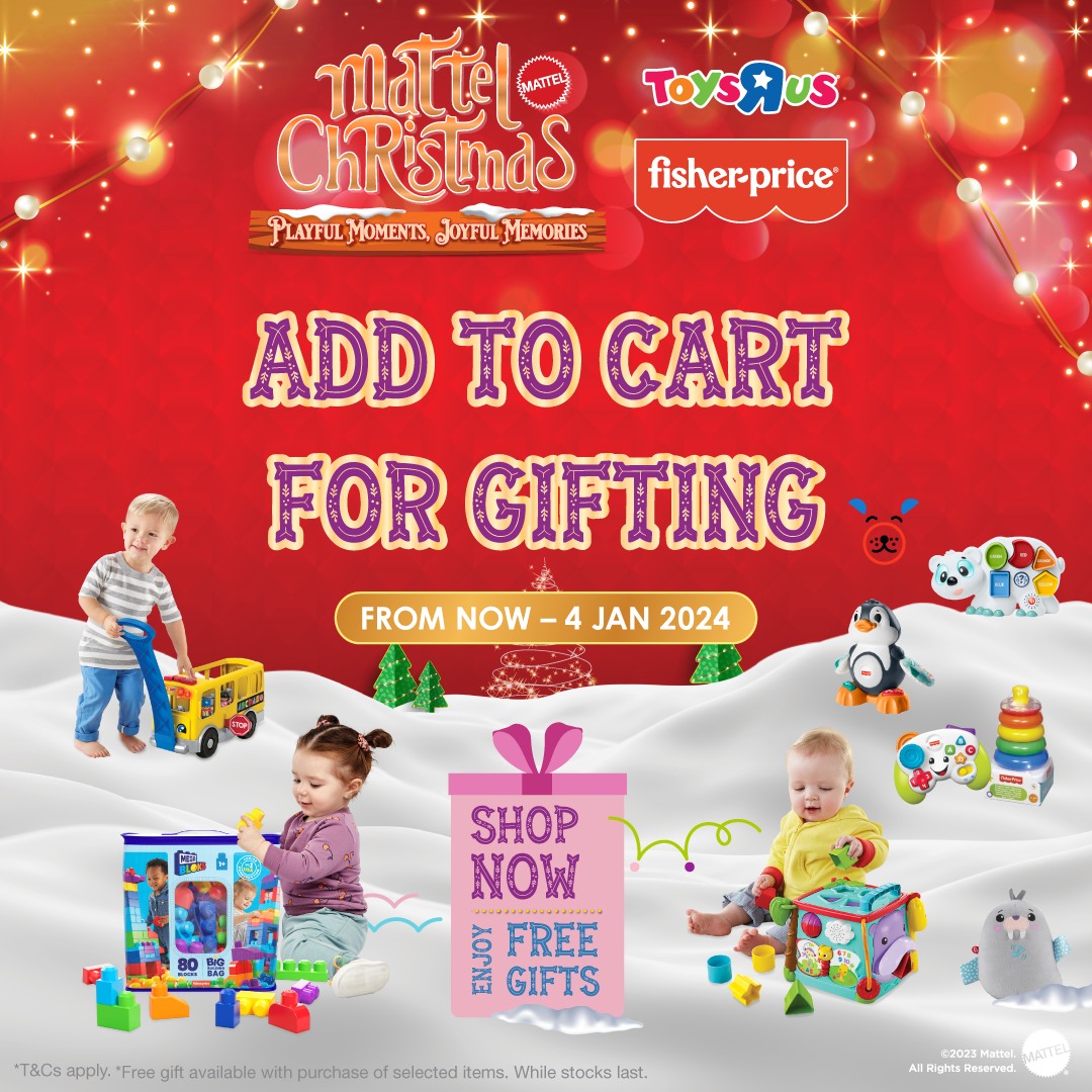 Now till 4 Jan 2025 Toys"R"Us Mattel Christmas Special