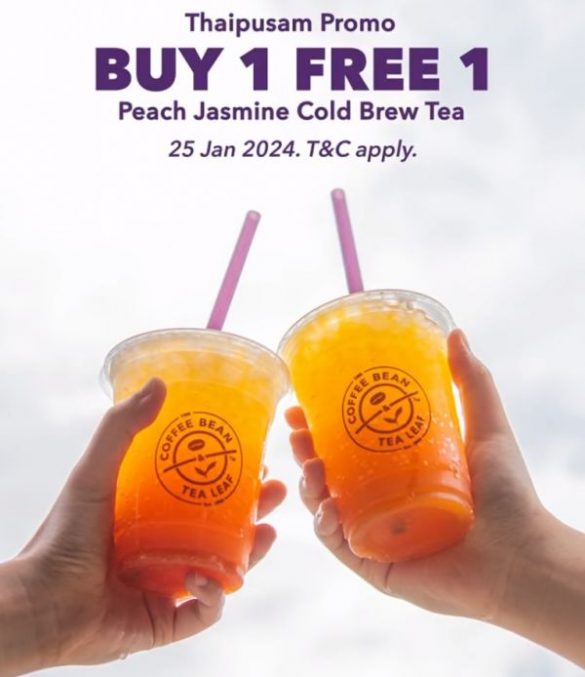 25 Jan 2024 Coffee Bean Thaipusam Promotion 2024 EverydayOnSales Com   Coffee Bean Thaipusam Promotion 2024 585x677 