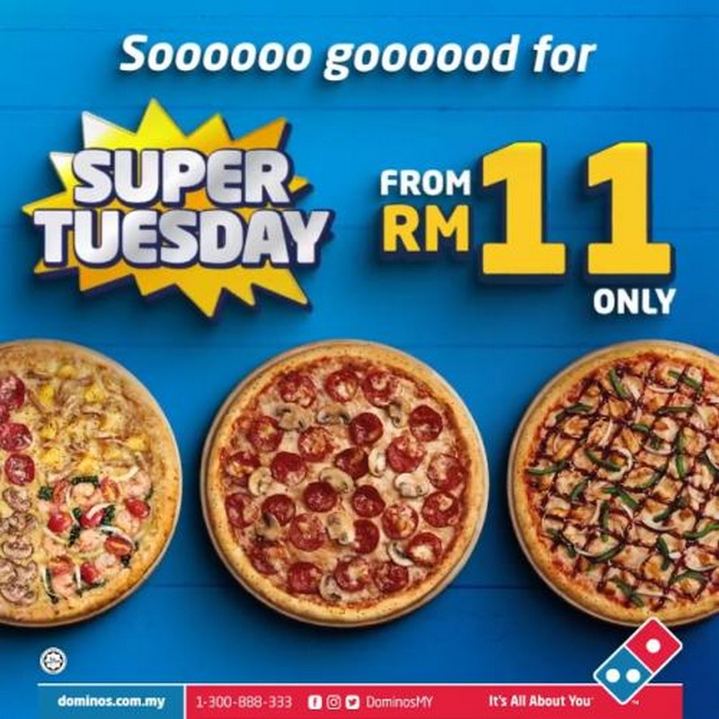 16 Jan 2024 Onward Domino's Pizza Super Tuesday Promotion