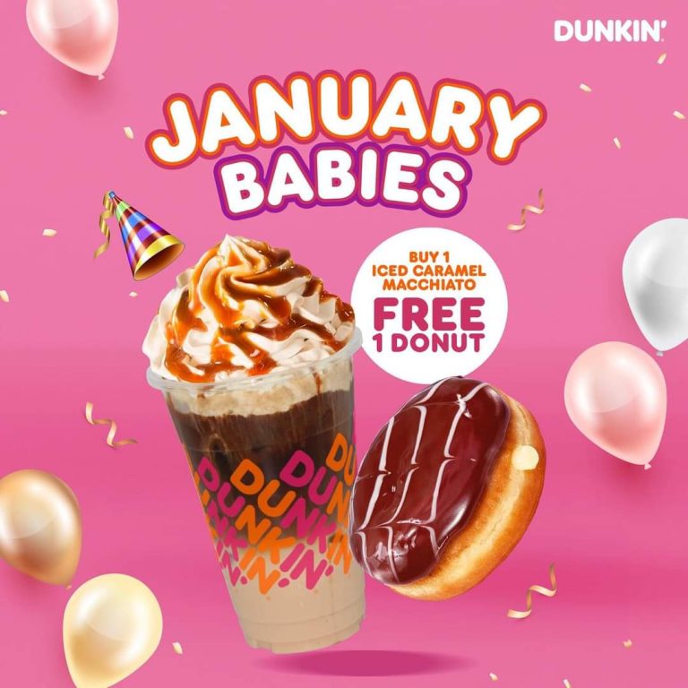 131 Jan 2024 Dunkin' January Birthday Deal FREE Donut Promotion