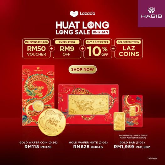 10-12 Jan 2024: HABIB - CNY Sale on Lazada - EverydayOnSales.com