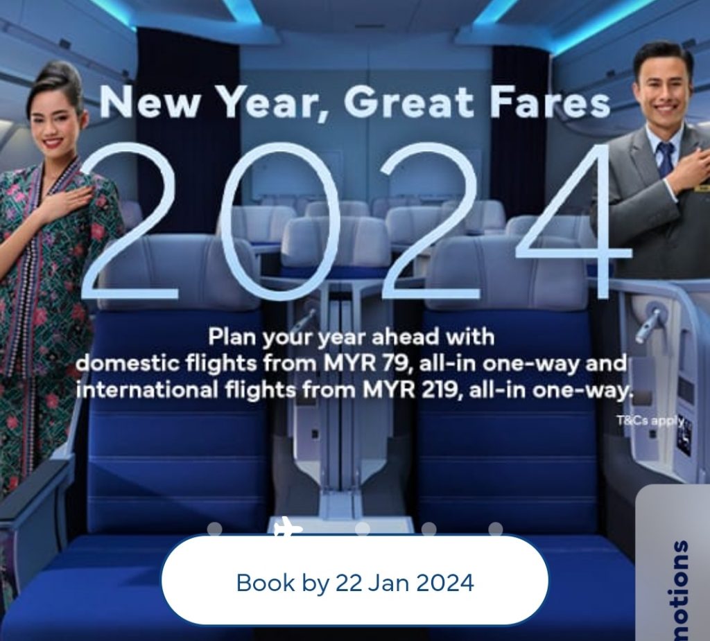 Now till 22 Jan 2024 Malaysia Airlines Unveils Exceptional New Year