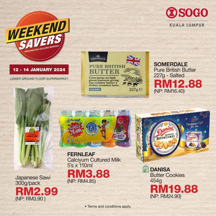 12-14 Jan 2024: SOGO - Supermarket Weekend Promotion - EverydayOnSales.com