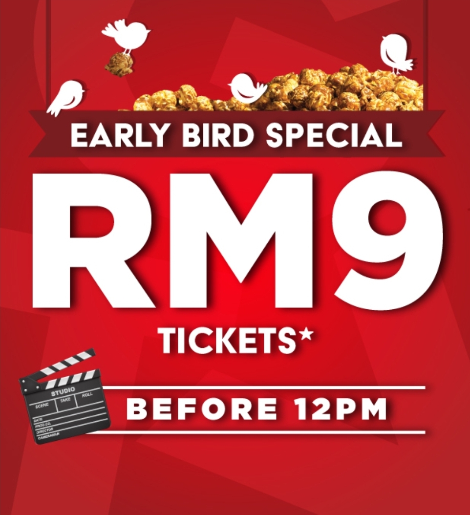 9 Jan 2024 Onward TGV Cinemas Early Bird Tickets Promo