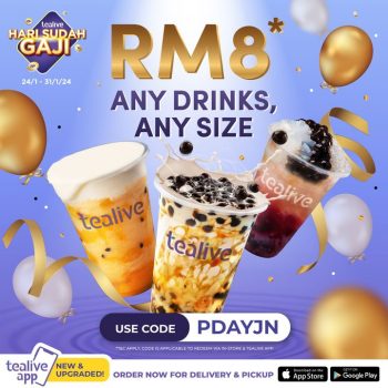 24-31 Jan 2024: Tealive RM8 deal for Any Drink, Any Size ...