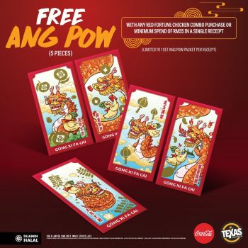 Texas-Chicken-Free-Ang-Pow-Promo-1-350x350 - Food , Restaurant & Pub Johor Kedah Kelantan Kuala Lumpur Melaka Negeri Sembilan Pahang Penang Perak Perlis Promotions & Freebies Putrajaya Sabah Sarawak Selangor Terengganu 