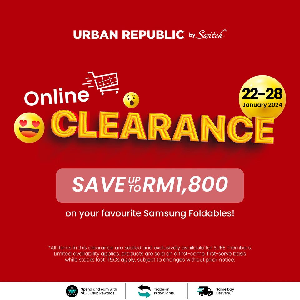 Now till 28 Jan 2024: Urban Republic - Online Clearance Sale ...