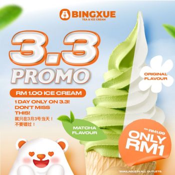 Bingxue-3.3-Promo-350x350 - Food , Restaurant & Pub Ice Cream Kuala Lumpur Promotions & Freebies Selangor 