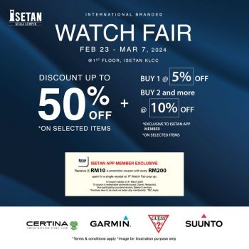 Isetan-International-Branded-Watch-Fair-350x350 - Events & Fairs Fashion Lifestyle & Department Store Kuala Lumpur Selangor Watches 