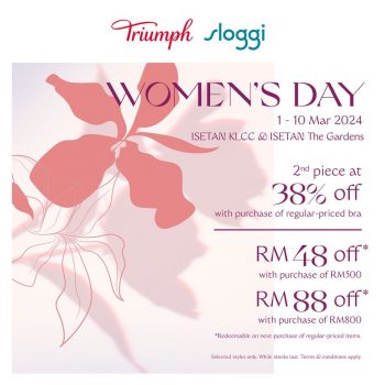 Isetan-Triumph-Womens-Day-Special-350x350 - Fashion Lifestyle & Department Store Kuala Lumpur Lingerie Promotions & Freebies Selangor 