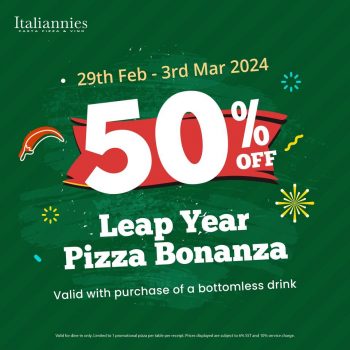 Italiannies-Leap-Year-Pizza-Bonanza-350x350 - Food , Restaurant & Pub Pizza Promotions & Freebies Selangor 