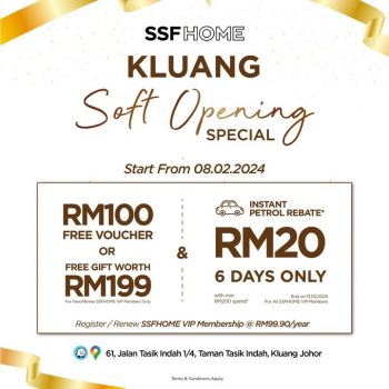 SSFHOME-Soft-Opening-Promotion-at-Kluang-Outlet-1-350x350 - Furniture Home & Garden & Tools Home Decor Johor Promotions & Freebies 