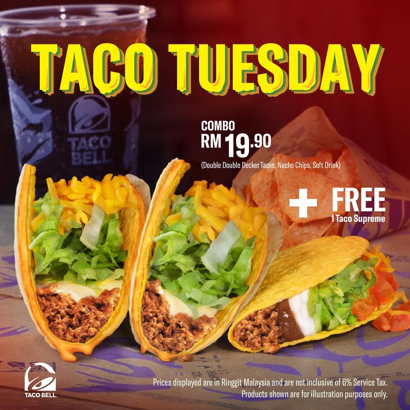 6 Feb 2024 Onward Taco Bell Taco Tuesdays Special